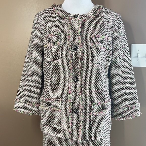 Talbots Women Tweed Peacoat and skit - Picture 2 of 14